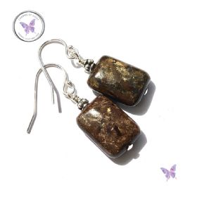 Bronzite Rectangles Earrings